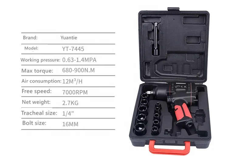 
Air tools YT-7445 kit 1/2