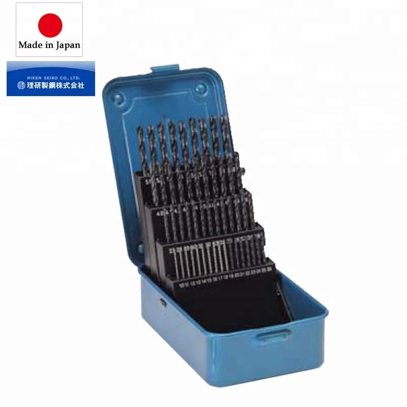Japanese High speed steel straight shank drill set with long tool life
