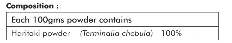 
Ayurvedic Life Haritaki Churan or Harad Churna (Terminalia chebula) powder 100% Chemical Free colon cleanser - in 5kg value pack 