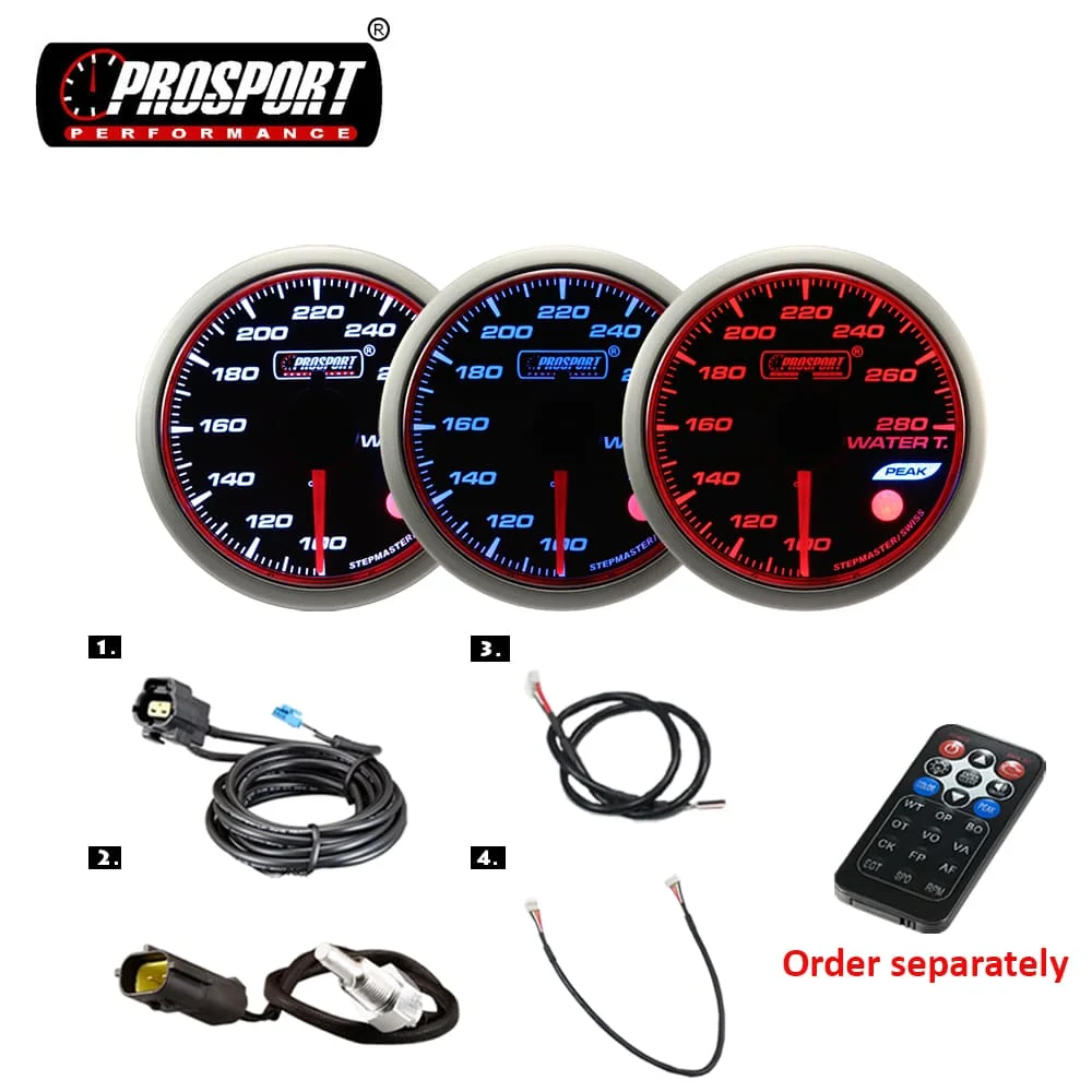 УФ-фильтр 52 мм с автоматической дистанционный термометр 3 вида цветов светодиод Цельсия по Фаренгейту датчик температуры воды для авто