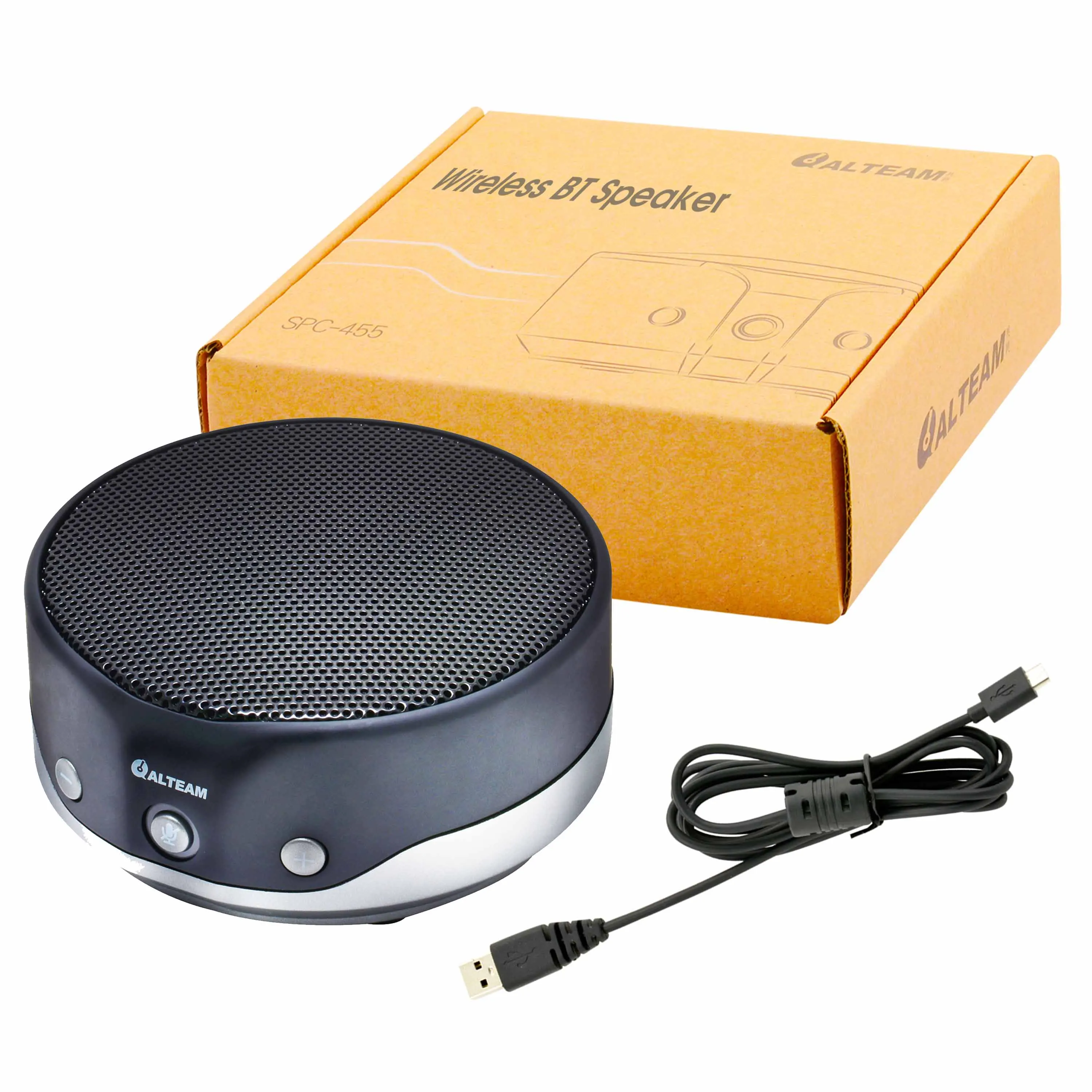 Plug and play multipoint video usb conference speakerphone speaker stand with cable for skype system
