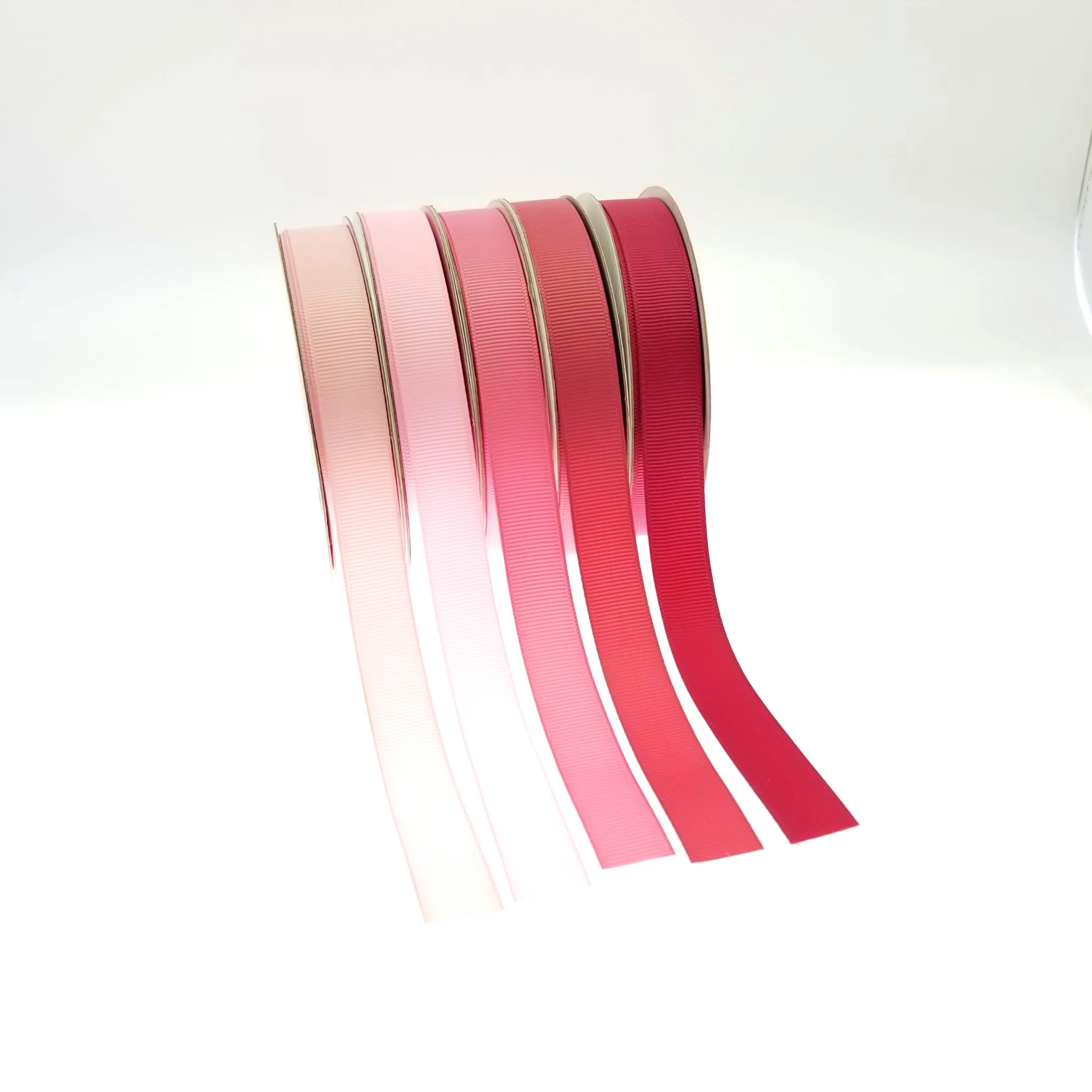 Promotion 13 mm solid color polyester woven grosgrain ribbon