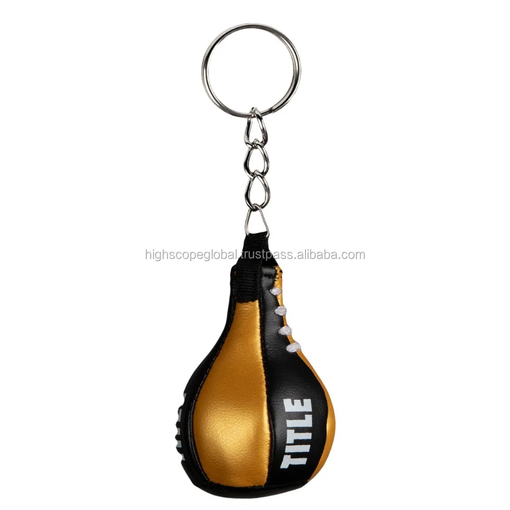 New Model Mini Boxing Gloves Key Chain PU Rexine Leather Key Holder Car Accessories MMA Car Hanging Key Ring