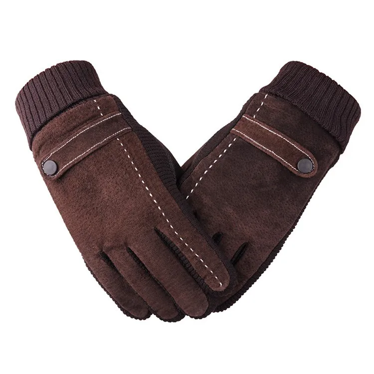Real Leather Mens Chauffeur Car Bus Driving Gloves Retro Classic Style Driving Gloves