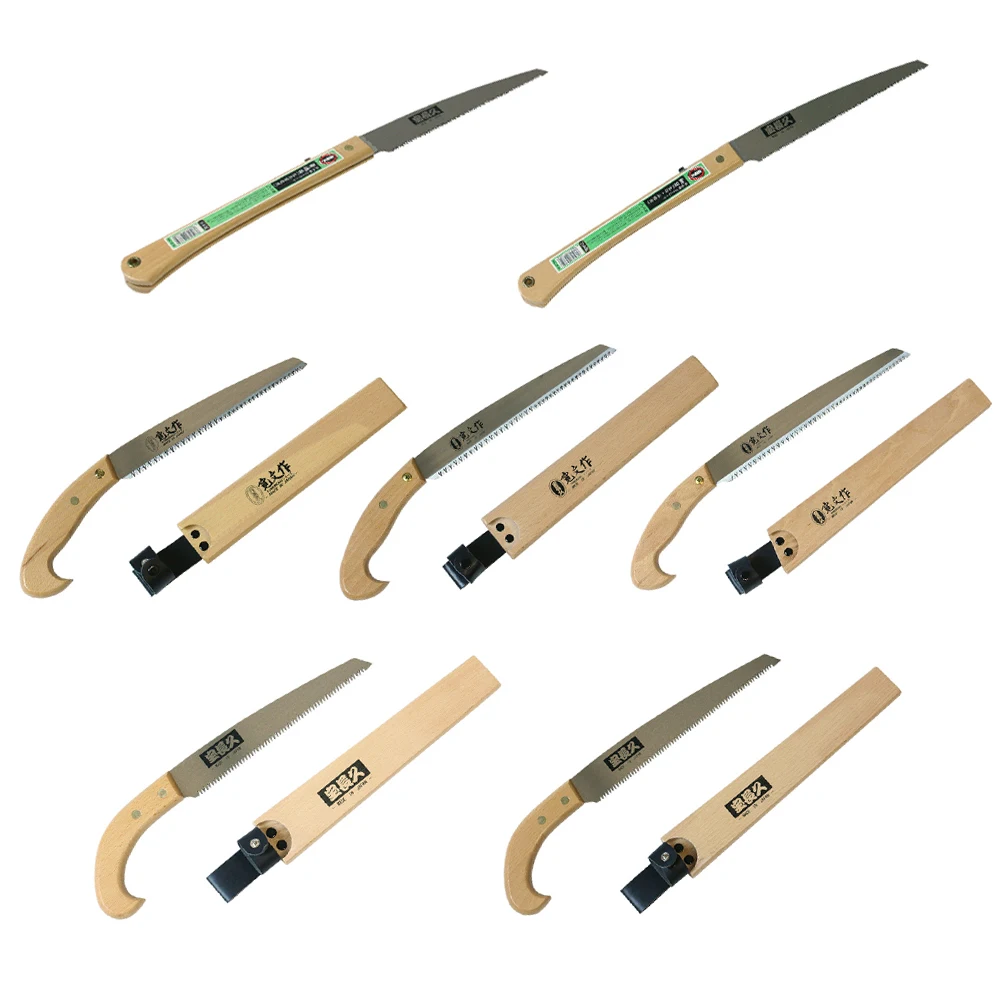 Wood handle blade length 210-270mm garden tree pruning saw saw