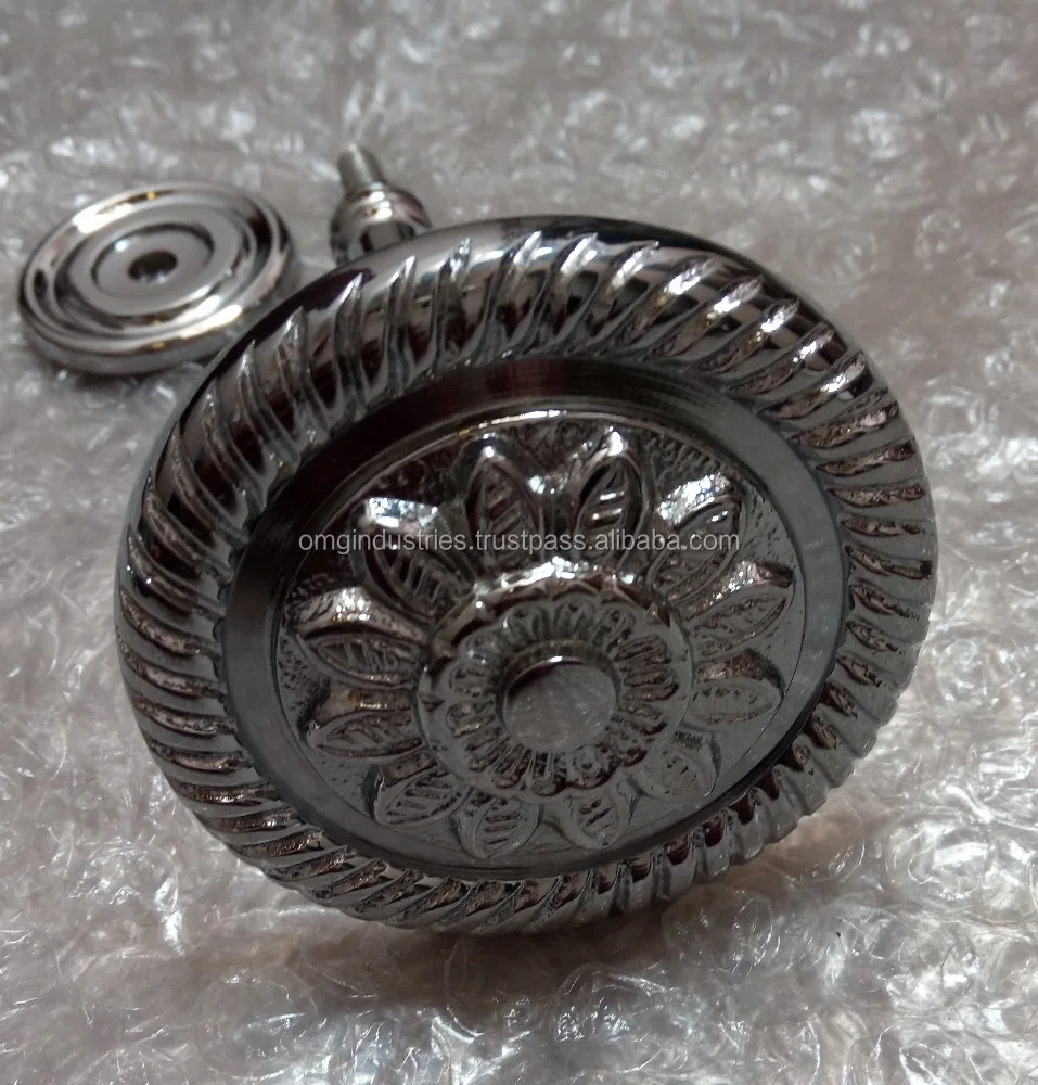 OMG Industries Brass Curtain Tieback Rosettes