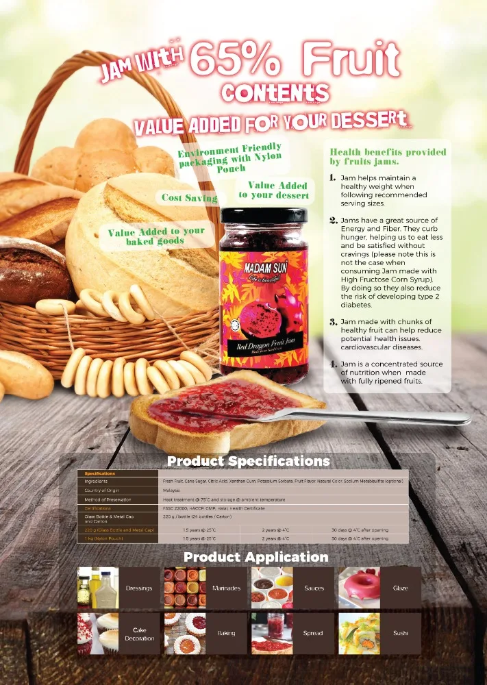 
Roselle Fruit Jam /Premium Hibiscus Jam 