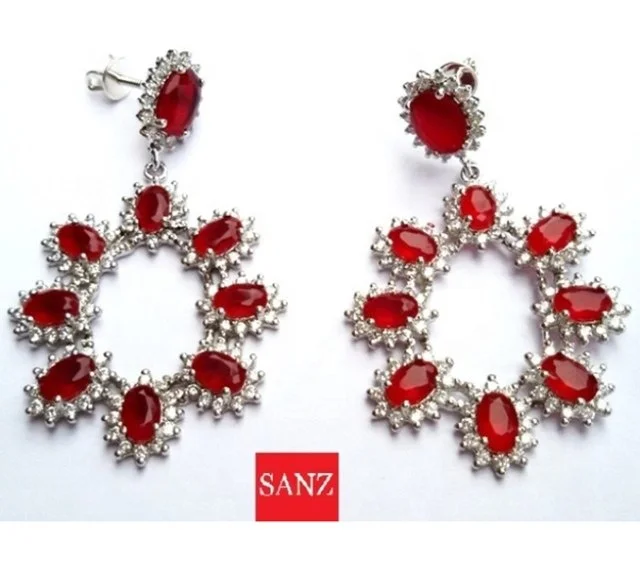 Wholesale  Beautiful  Very  Trendy  Set  in  925  Sterling  Silver  Jewelry  Zircon  Earrings