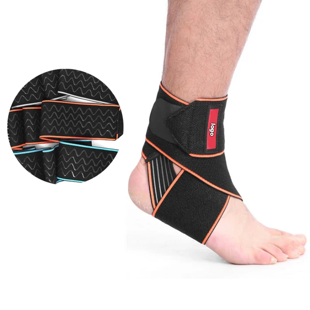 Лидер продаж 2019 amazon, эластичный баскетбольный фиксатор голеностопа, компрессионная поддержка для спорта