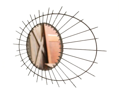  Metal Decorative Mirror Shiny mirror Gold