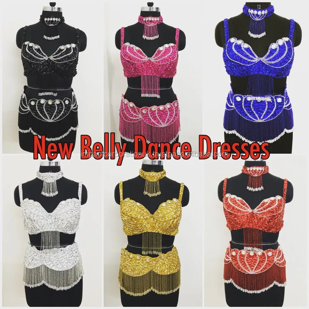 Wholesale Factory Price for Latest 2022 Belly Dance Dresses Work 5-piece Graceful Dance Dress Elegant Style Hand Beaded Sequins