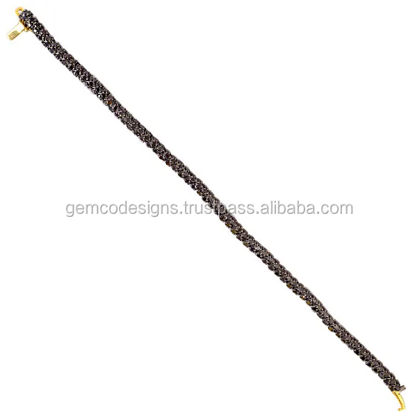 14kt Gold Pave Diamond Designer Fixed And Flexible Bracelet Jewelry