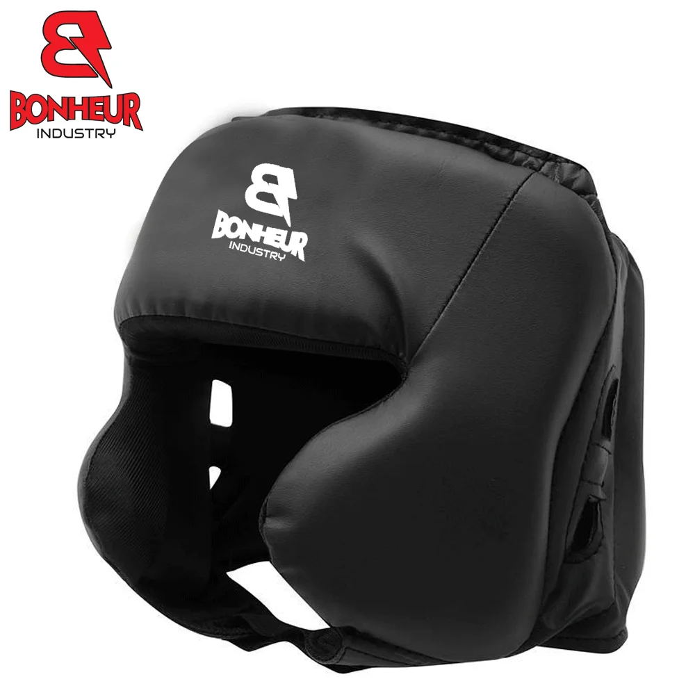 Headguard for Boxing, MMA Training Head Guard with Removable Face Grill Cheeks Ear Mouth Protection Headgear for Muay Thai