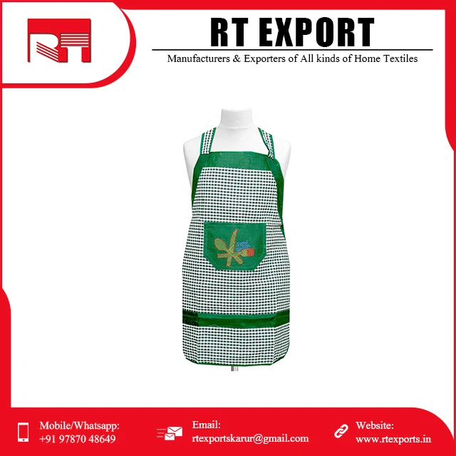 Customized Design Kitchen Aprons 100% Cotton Cooking Kitchen Apron Perfect for Daily Cooking