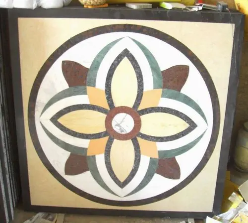 
Water jet marble floor medallion decorations medaillon en marbre 