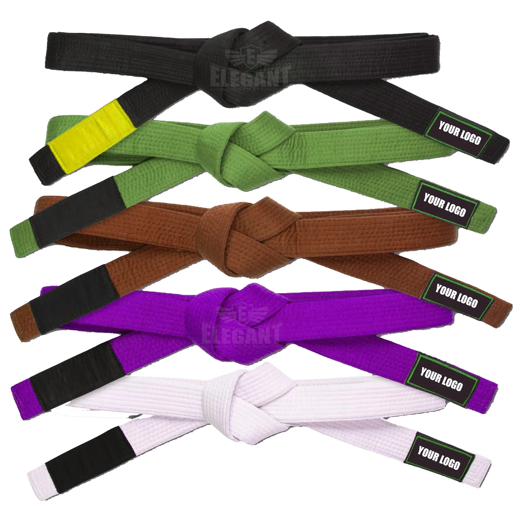 New Arrival Brazilian Jiu Jitsu Gi Belts 100% Cotton Material MMA BJJ Master Belt For Sale