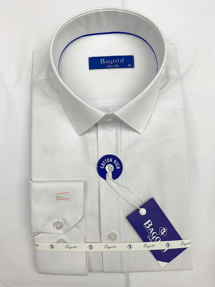 Slim Fit High Quality Cotton And Polyester Mens Dress Shirt From Turkey