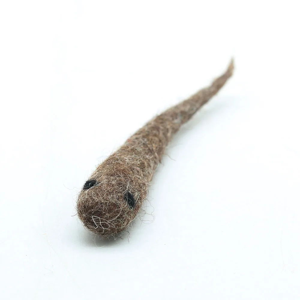 FCT-002, Wool Felt Tadpole, Cat Toys, Felted by Skilled and Talented Women Artisans of Nepal from Eco-friendly New Zealand Wool