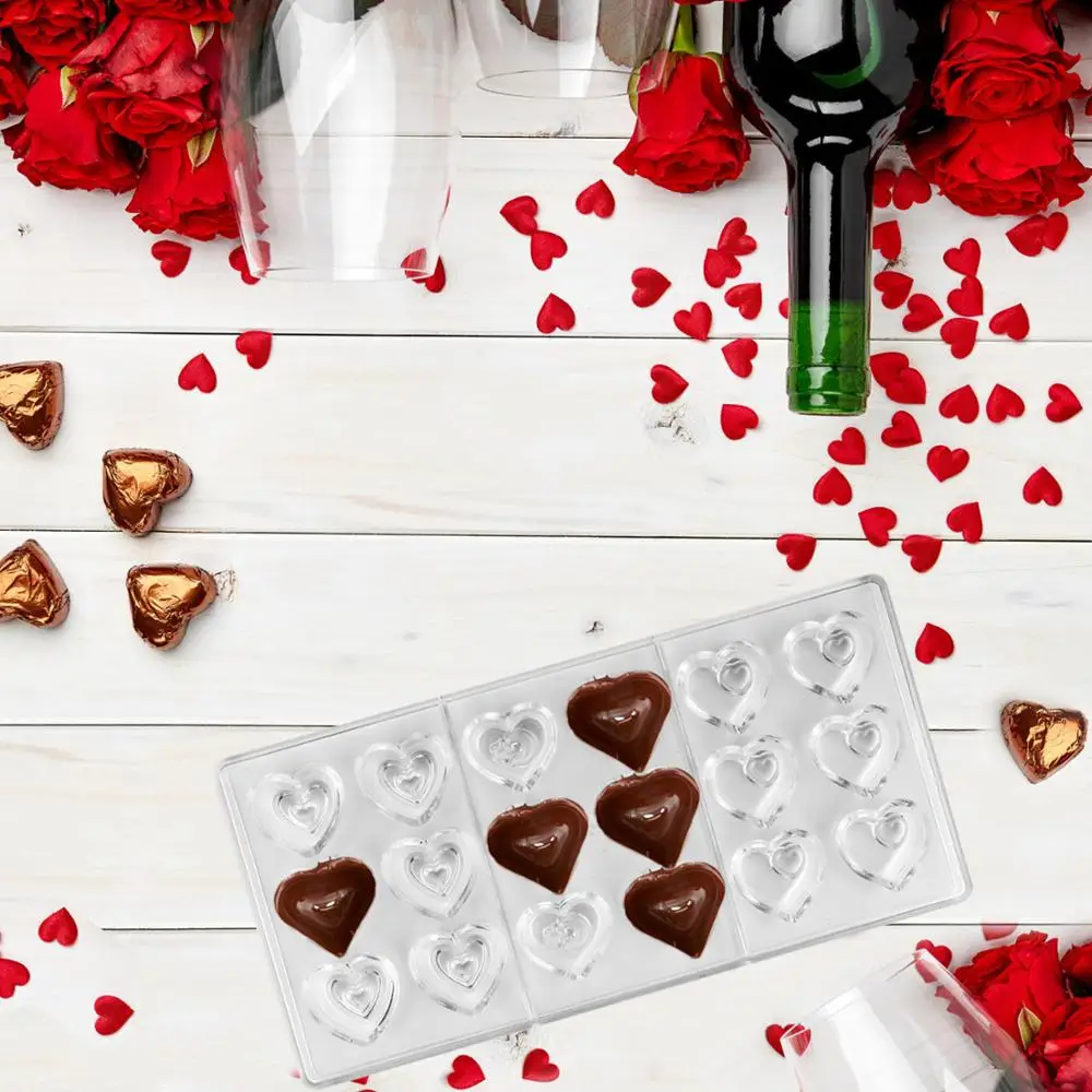 DIY Custom 3D Chocolate Molds Plastic Polycarbonate Mold For Chocolate