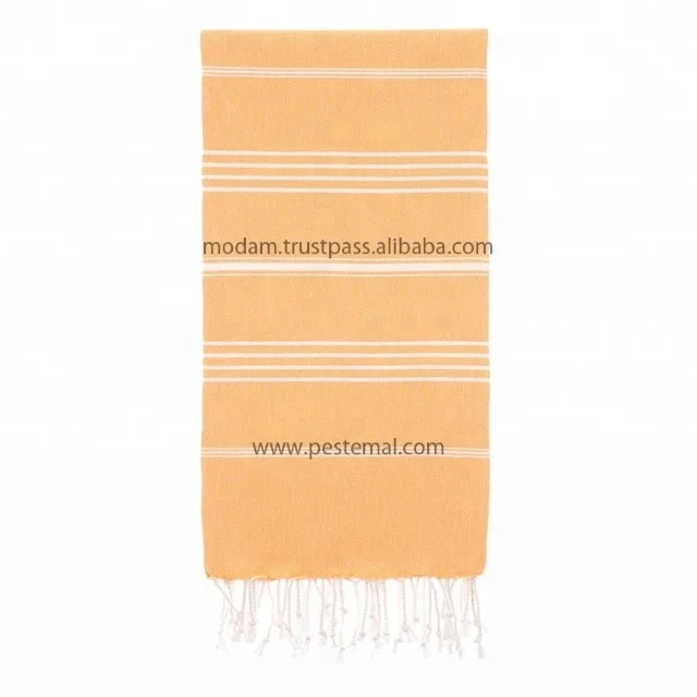 Pure Pestemal Wholesale Custom Beach Towel Turkish Super Absorbent Towels with Logo Customized Print Sand Free 100% Cotton