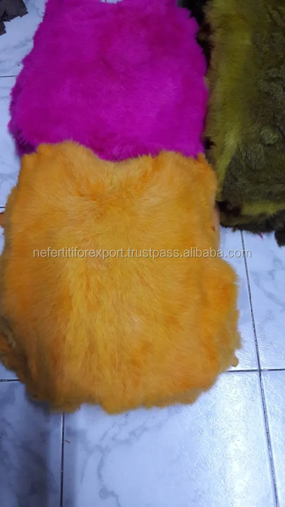 Dyed Rabbit Fur Pelt