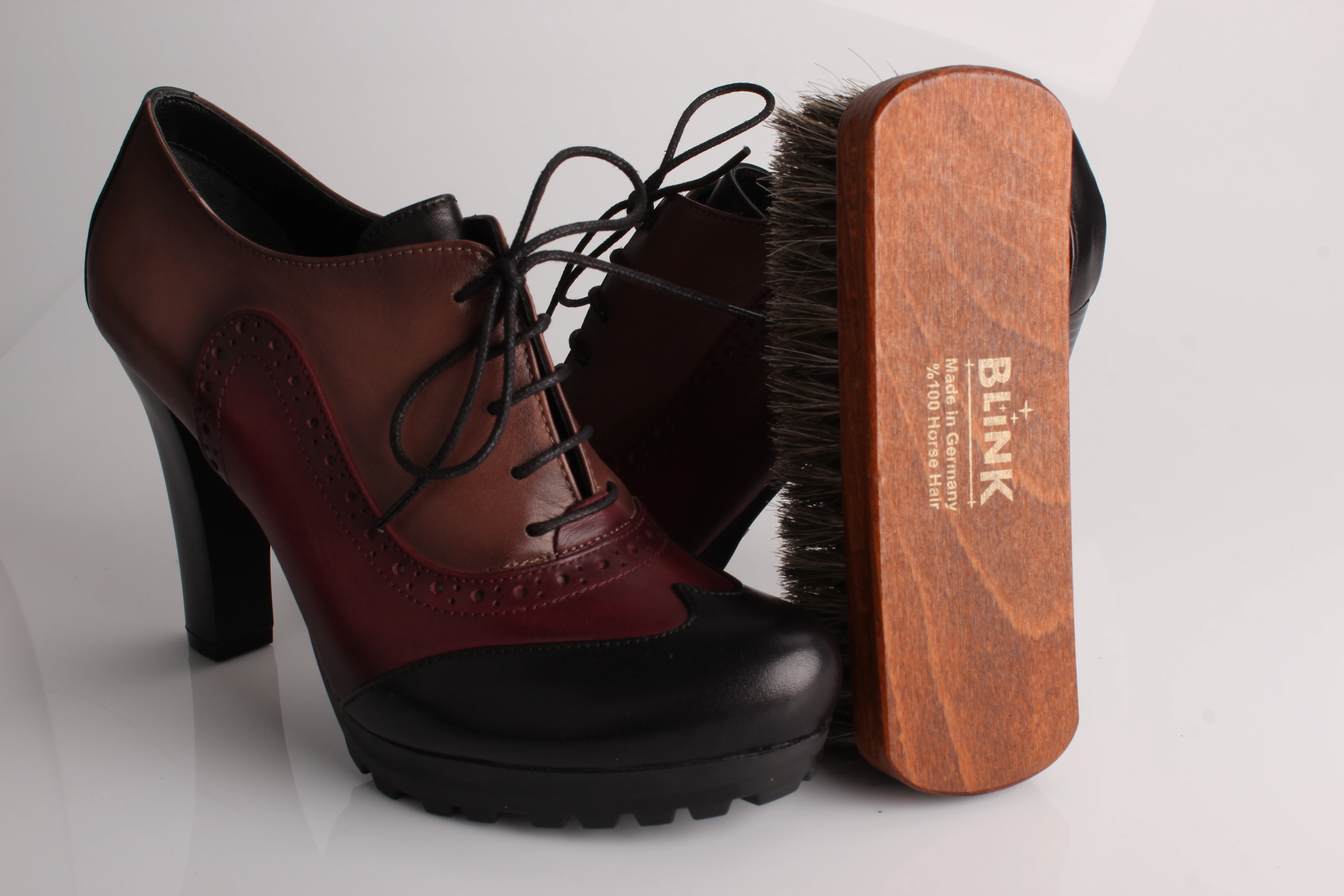 
Wooden Handle Horse Hair High Quality Shoe Brush 