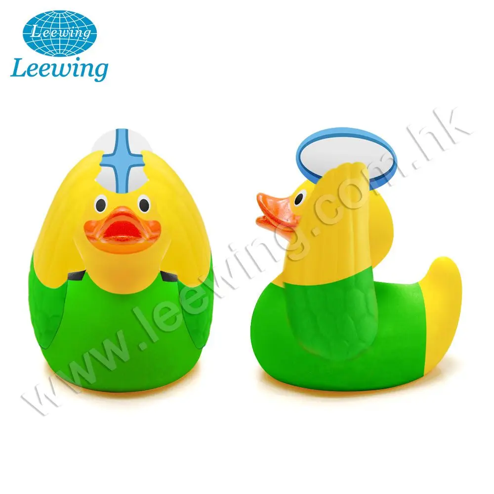 Vinyl American Football Rugby Sports Uniform Yellow Rubber Duck Promotional Gift