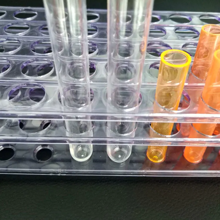 Dimeter 10mm 13mm 15mm 18mm plastic test tube rack with 40 holes or 50 holes