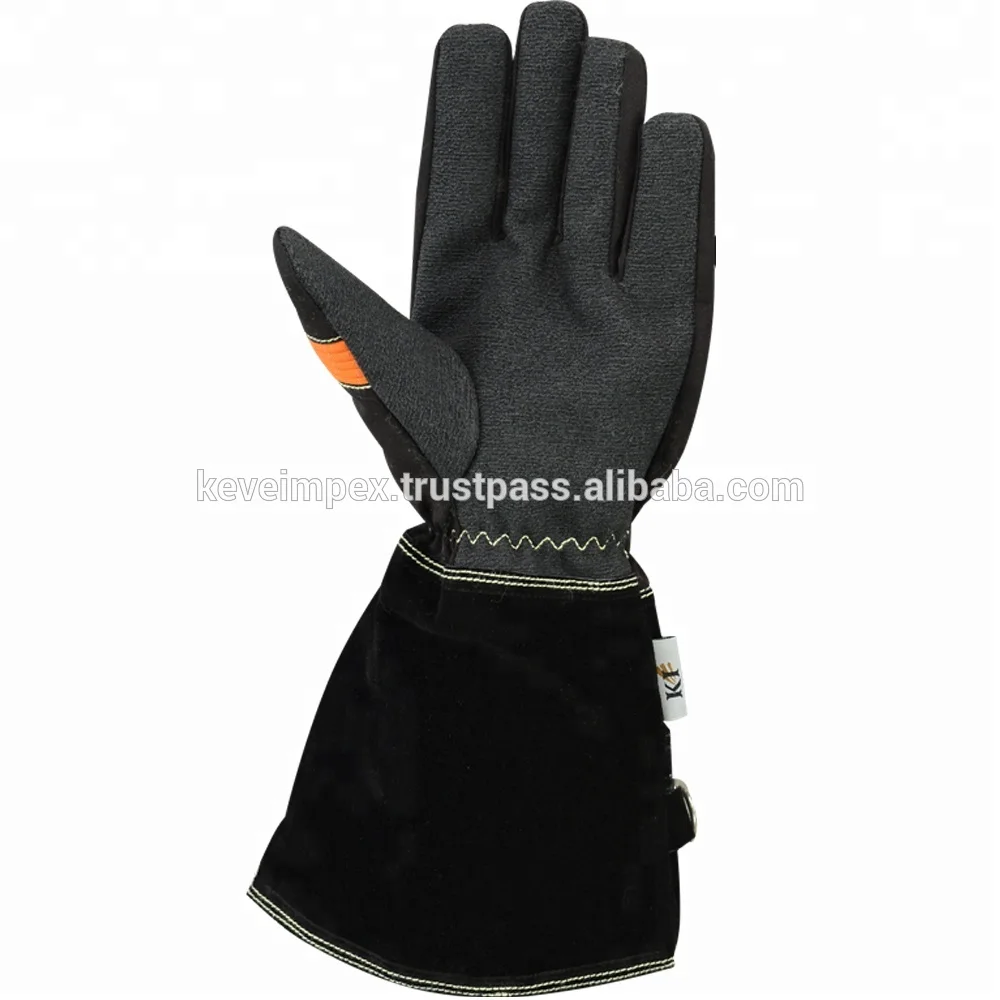 Top quality black color Waterproof and Fireproof Long cuff gloves in different sizes wholesale price available USA
