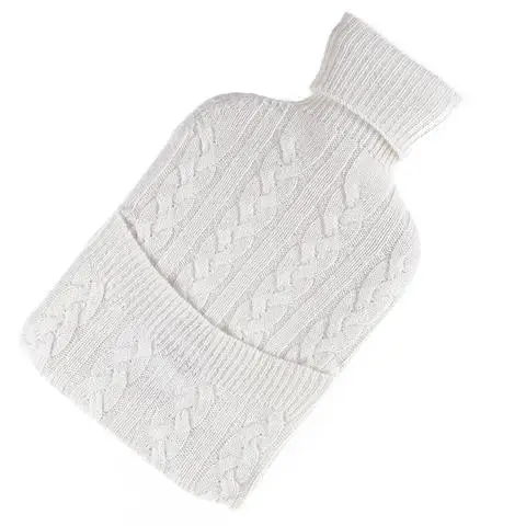 High quality wholesale luxury cozy cashmere gift set with bed socks,hot water bottle cover