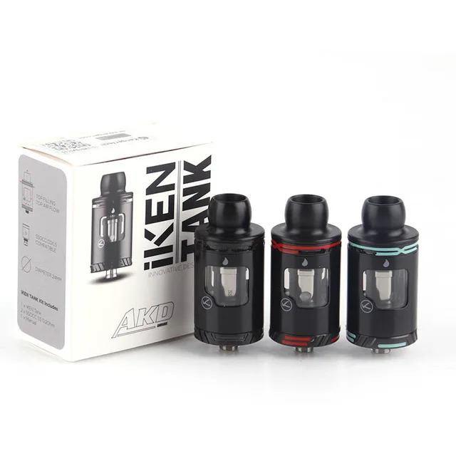 
KangerTech iKEN E Cig Tank AKD Atomizer 4ml SSOCC SS 0.2 ohm Coil Head for Kanger iKen Box Mod Kit 