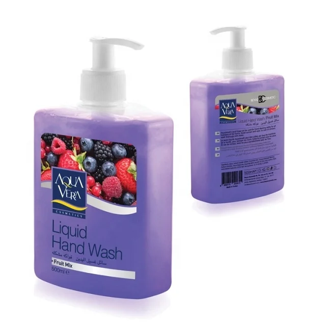 Жидкое мыло для рук AquaVera 500 мл/фруктовая смесь.