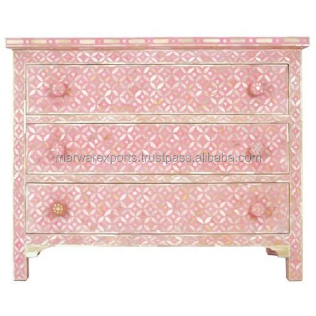 wholesale India Manufacturer bone inlay chest of drawer