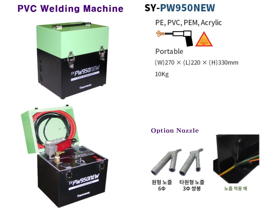 SY-PW950NEW AC220V Portable Plastic PVC Pipe Welding Machine