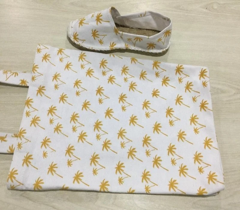 Palm tree espadrille with palm tree bag trendy fancy high quality low cost well designed unique whole sale with genuine price