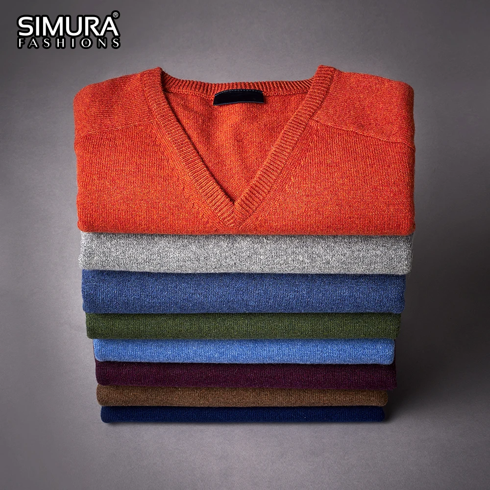 
Мужской трикотажный кардиган с V-образным вырезом 