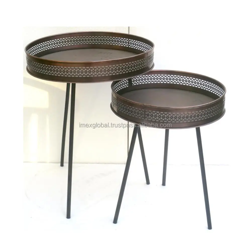 three legs black brown top jelva set of 2 coffee table high quality and best manufacturing in whole sale price top selling
