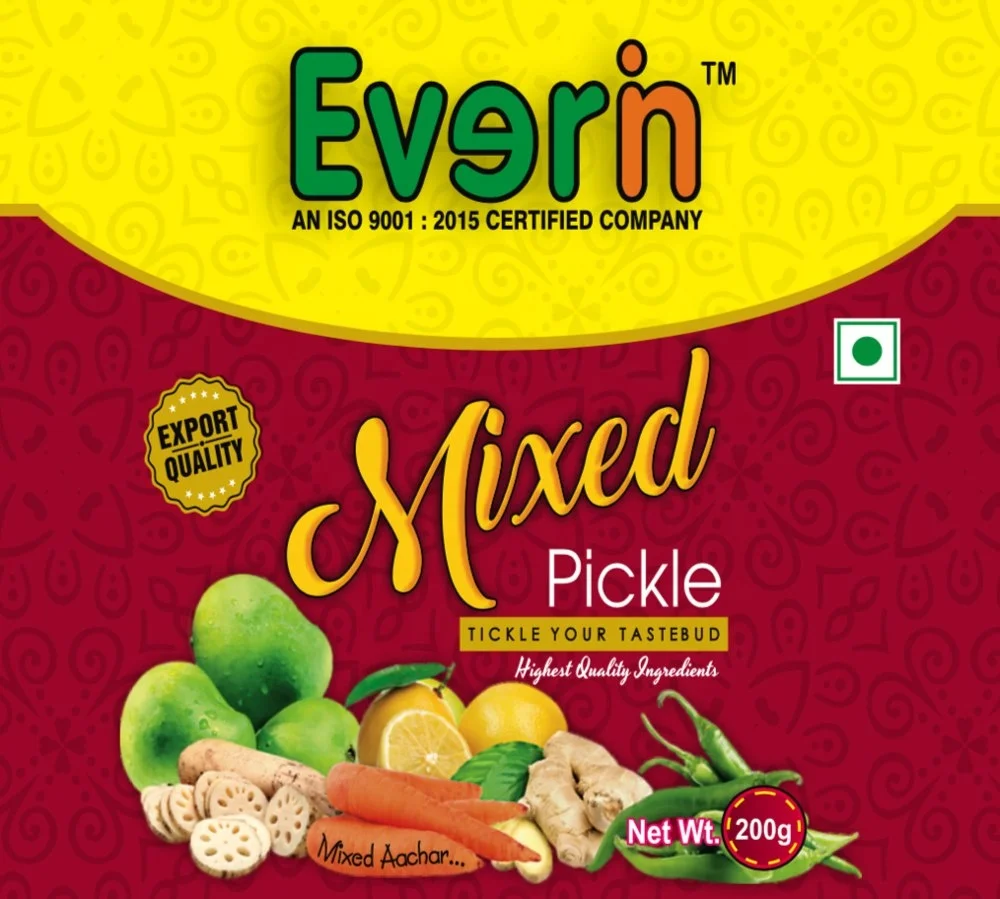 
Mixed PICKLE 200g Glass Jar 