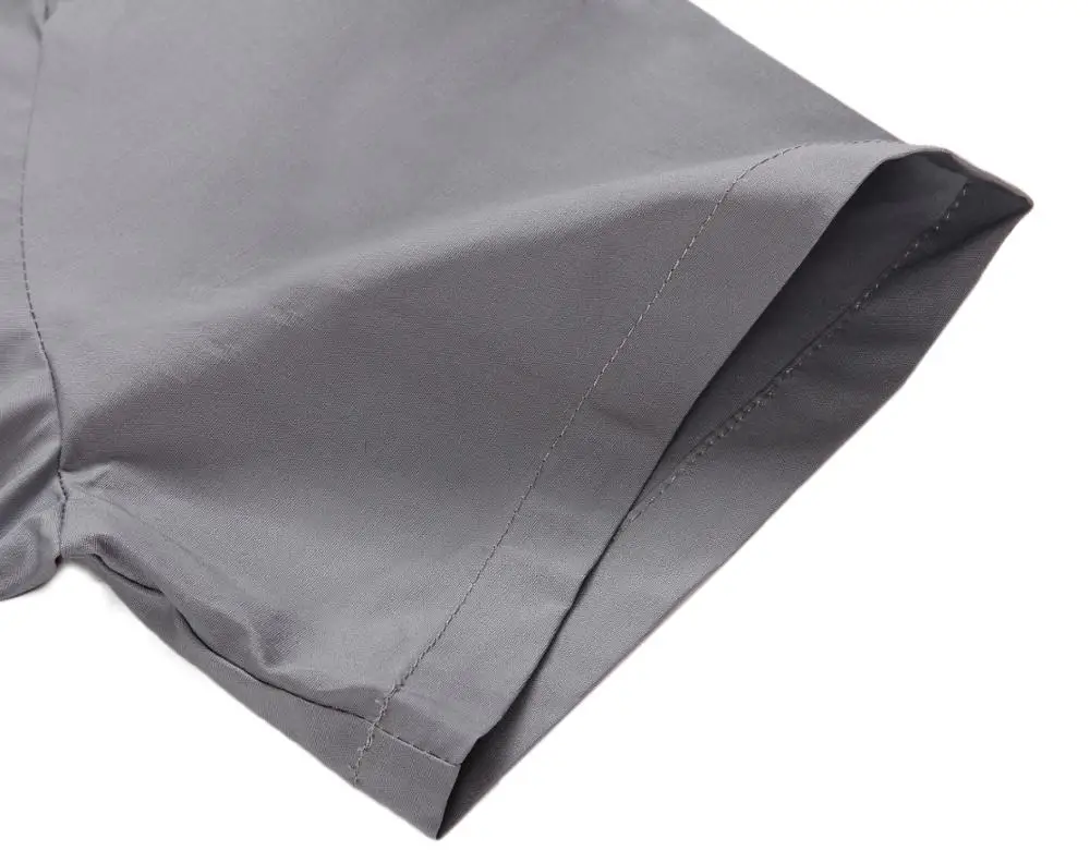 Retro Vintage 70s Gray Button Collar Bowling Shirt With London Landscape Printed Panel