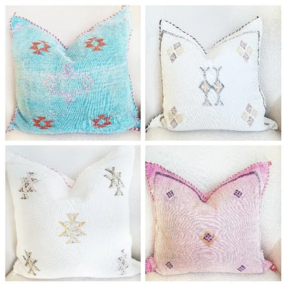Top Quality Handwoven Cactus Silk Cushions