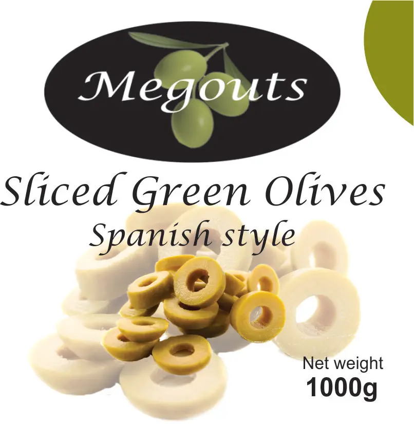 Зеленые оливки в испанском стиле в стеклянной банке 370 г