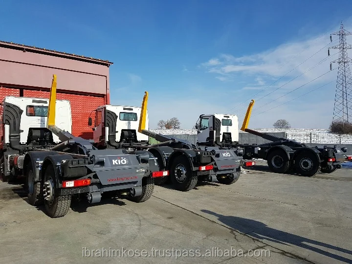  Мусоровоз с крючком и поворотным рычагом