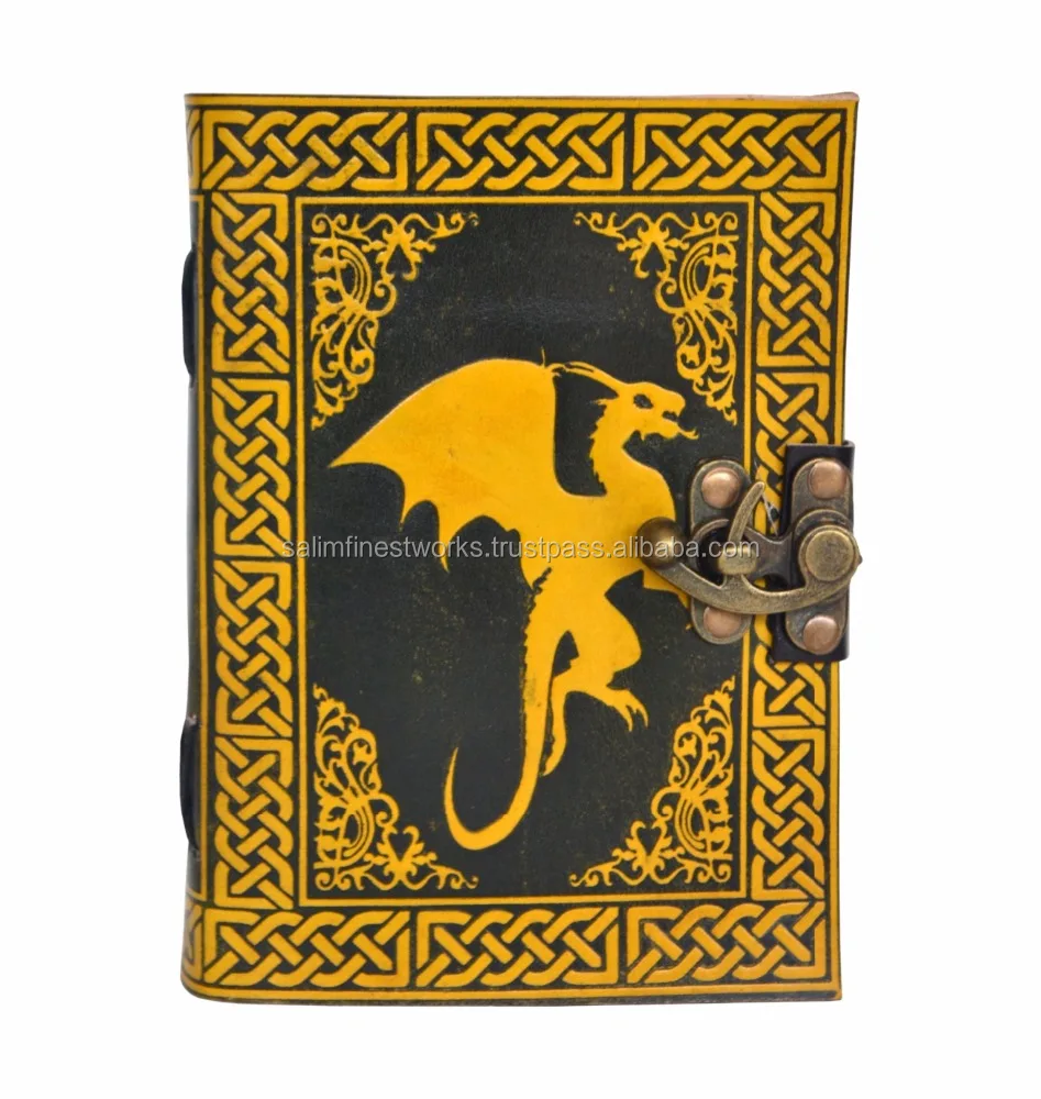 Кельтская ярмарка ручной работы кельтский сидящий Дракон кожаный журнал блокнот дневник цветная книга