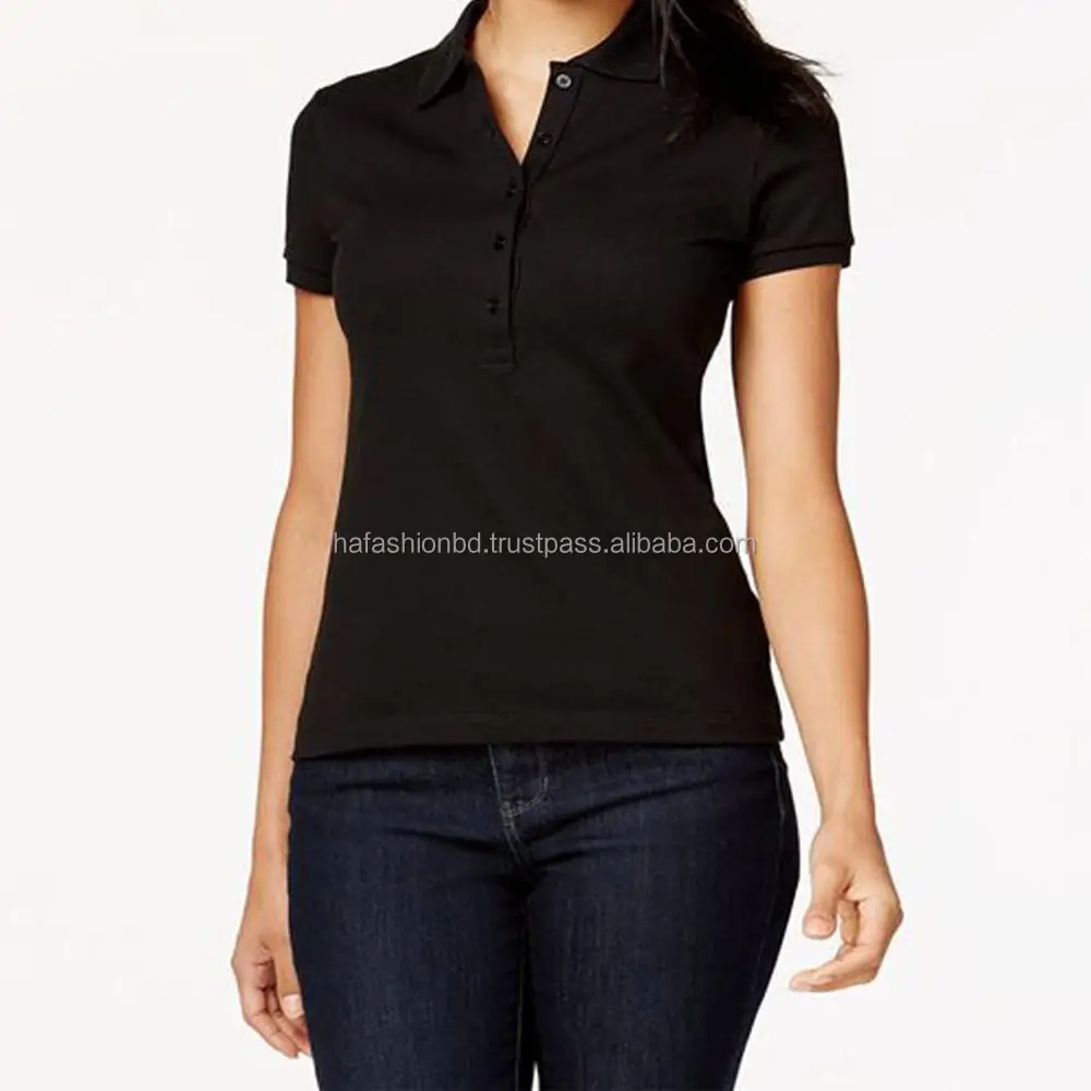 
2020 OEM Wholesale New design polo tshirt custom printed logo high quality/top quality women polo shirts 