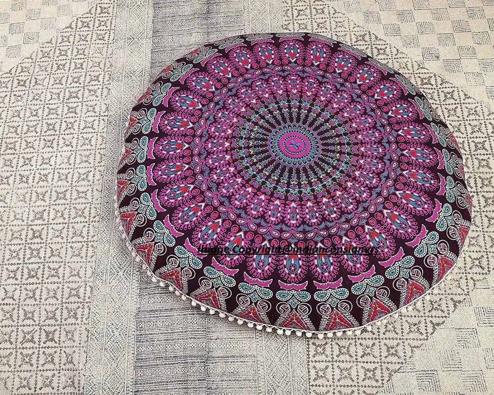 Top Quality Floor Cushion Cover Unique Design Home Decor Mandala Ombre Boho
