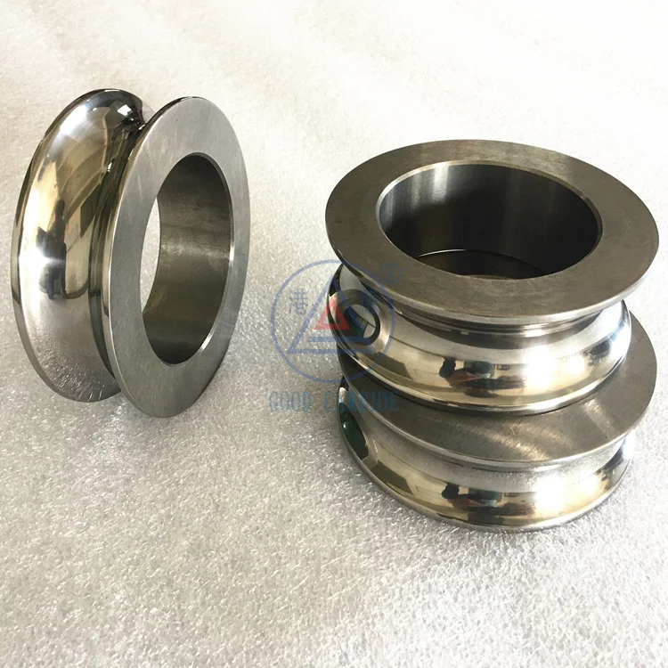 OEM&ODM antiwear tungsten carbide tube bending rolls hard metal rotary forging roller hard alloy wire guide roller