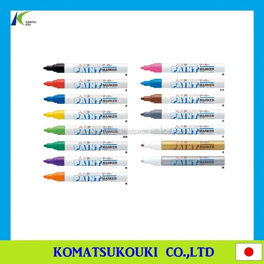 Easy-use powerful name marker pen PNA-155T 1P for metal, glass, plastic, wood, Made in Japan