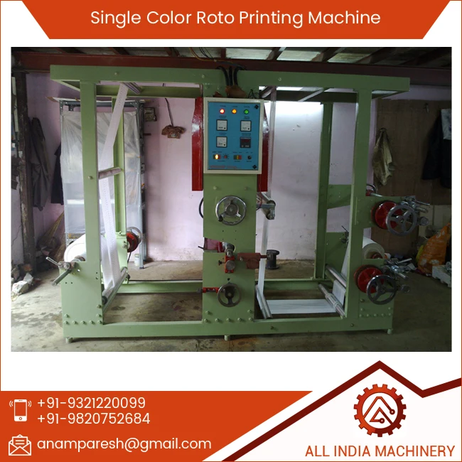 Single Color Roto Gravure Printing Machine