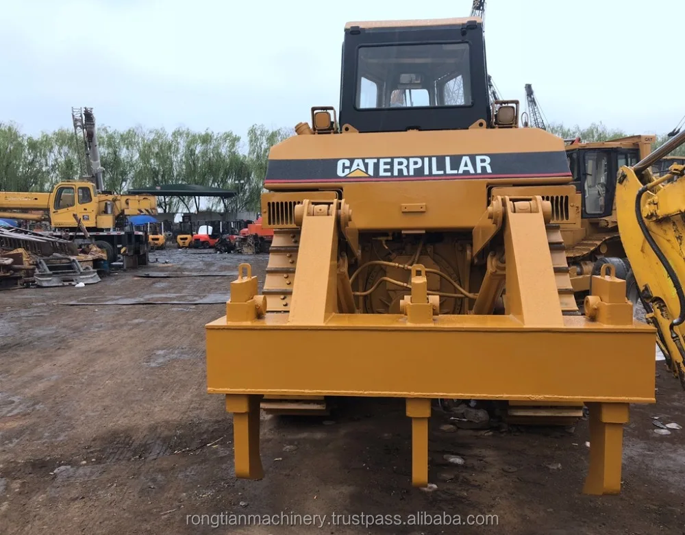 Fuel-efficient cat machine D7H bulldozer for sale, used cat bulldozer at low working hours