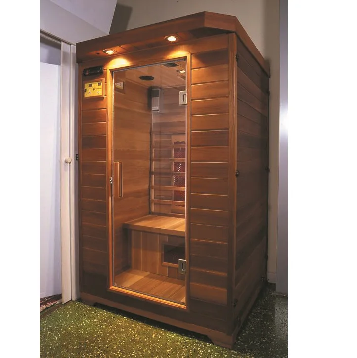 
Top quality in Canadian red cedar made in Italy InfraExar infrared sauna for 2 users red light sauna 